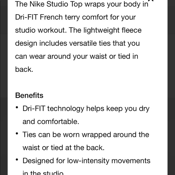 Nike Studio Yoga Training Wrap Top - Picture 6 of 8
